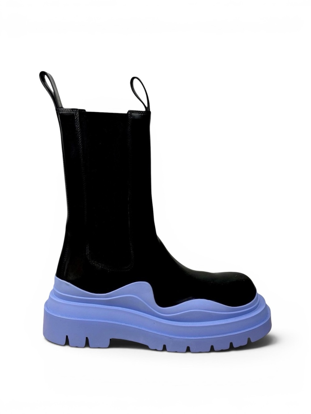 Bottega Veneta Black Leather Lug Boots